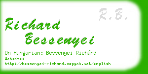 richard bessenyei business card