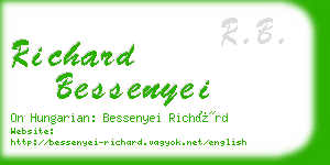 richard bessenyei business card